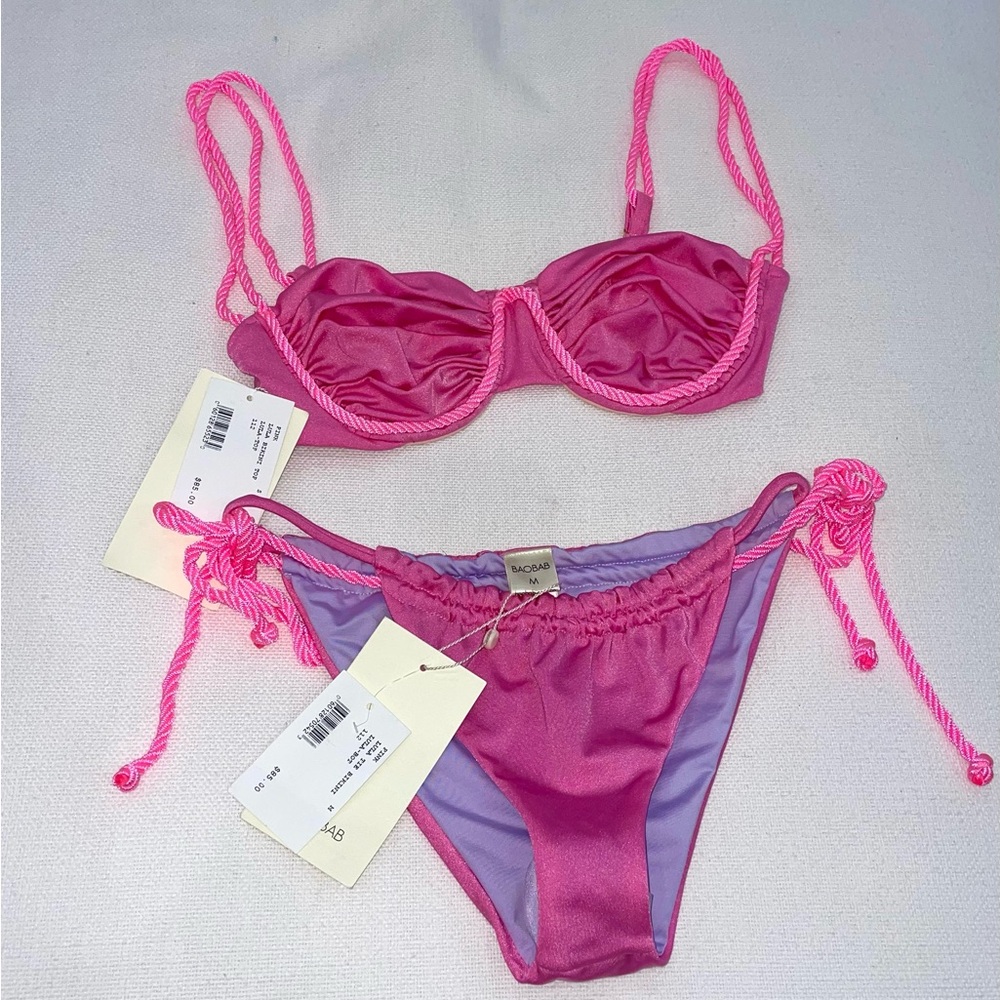 Boabab Swimsuit | NWT | Top Size S | Bottoms Size M | Pink